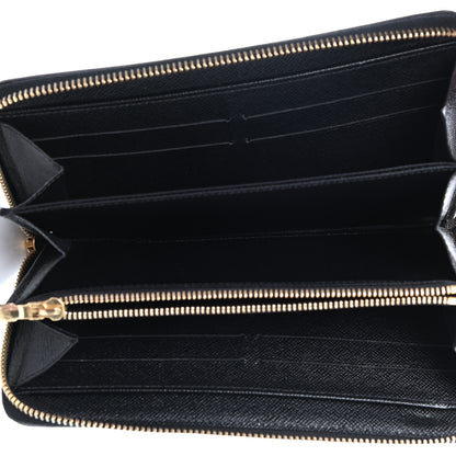 Louis Vuitton Calfskin Colored Monogram Zippy Wallet Blue Black 5 of 6