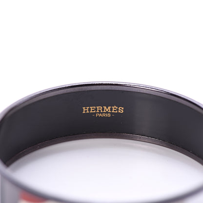 Hermes Enamel Printed Wide Perspective Cavaliere Bracelet 70 3 of 3