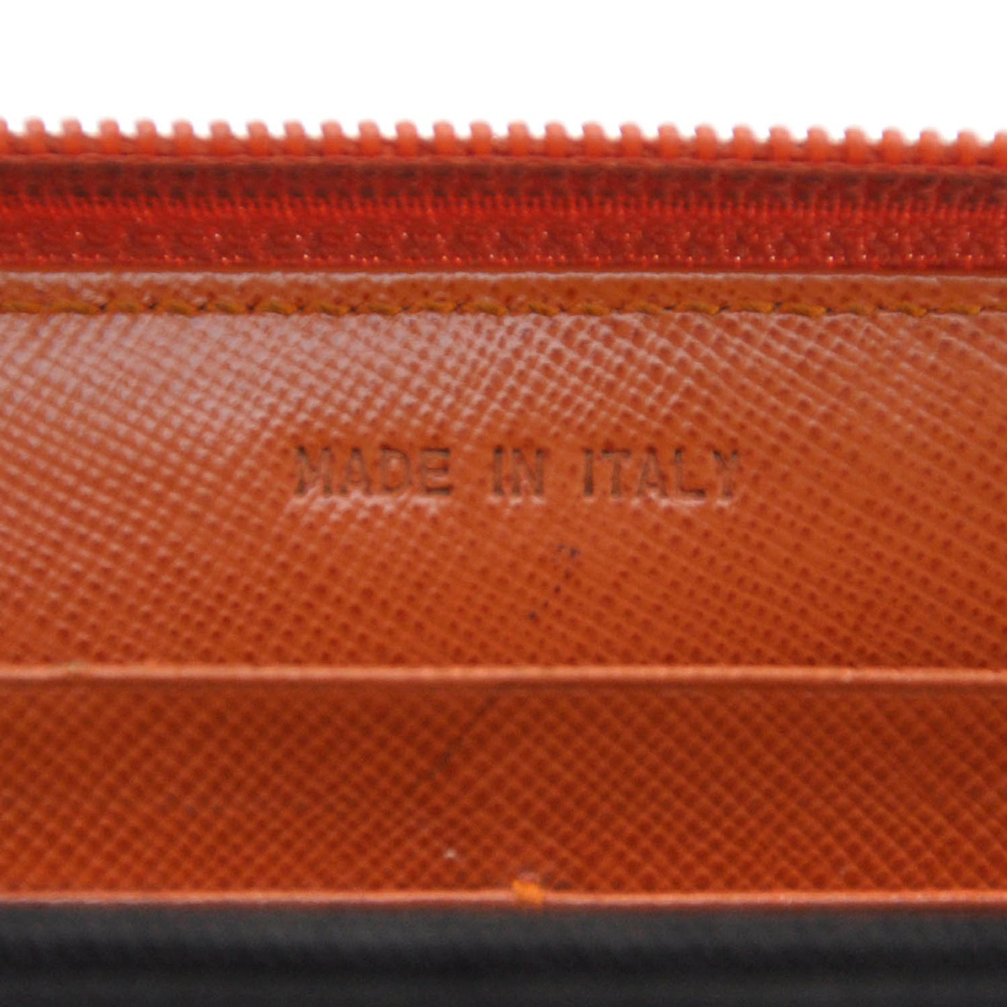 Saffiano Zip Around Wallet Papaya