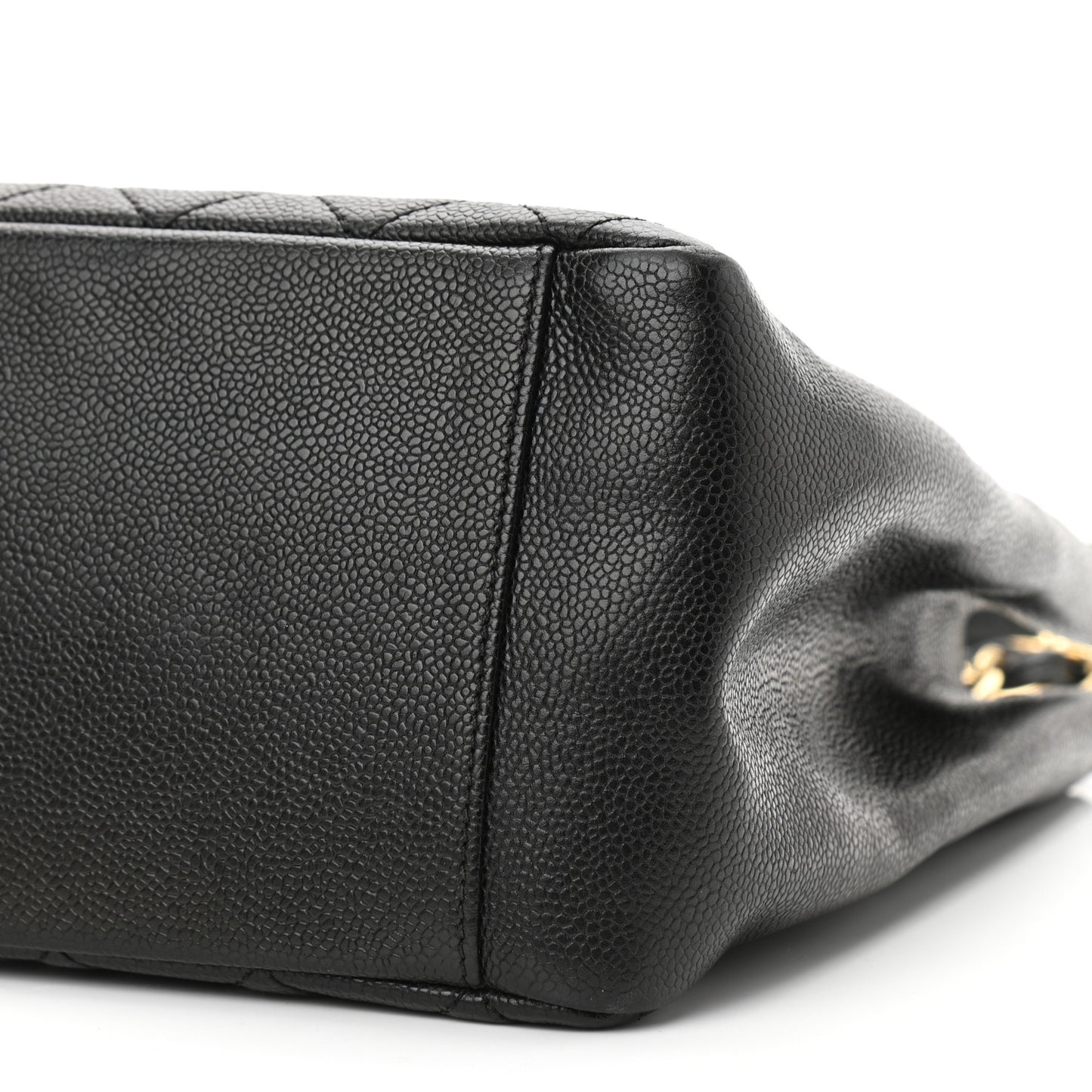 Caviar Quilted Grand Shopping Tote GST Black