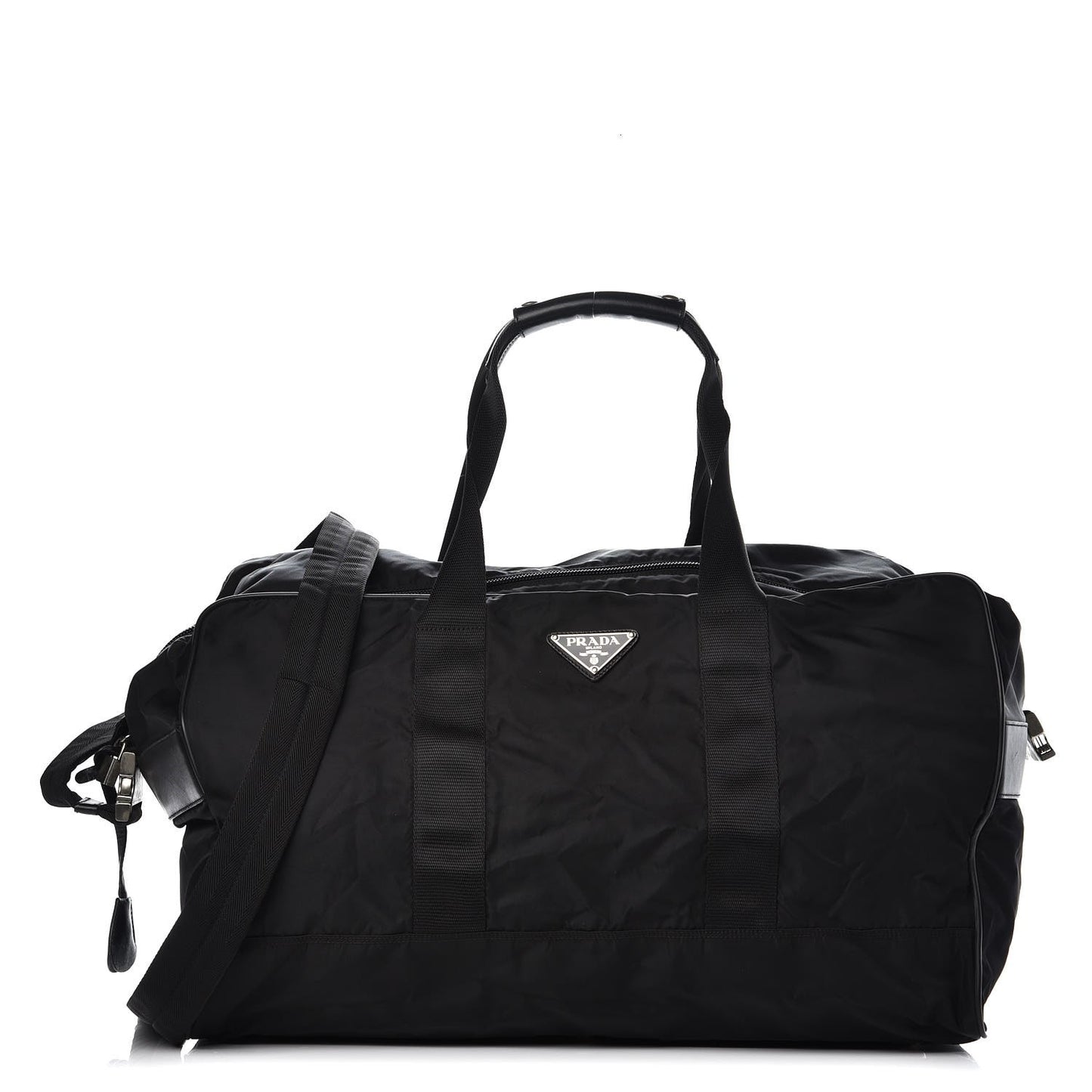 Tessuto Nylon Saffiano Weekender Black