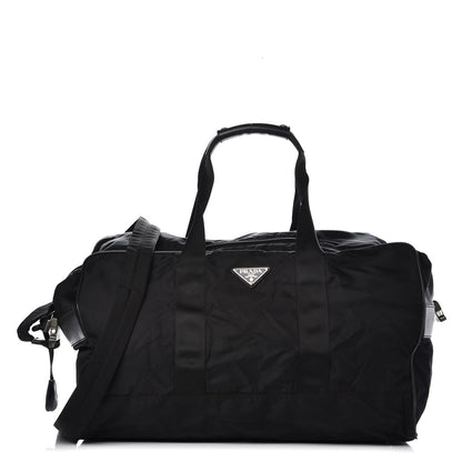 Prada Tessuto Nylon Saffiano Weekender Black 1 of 10