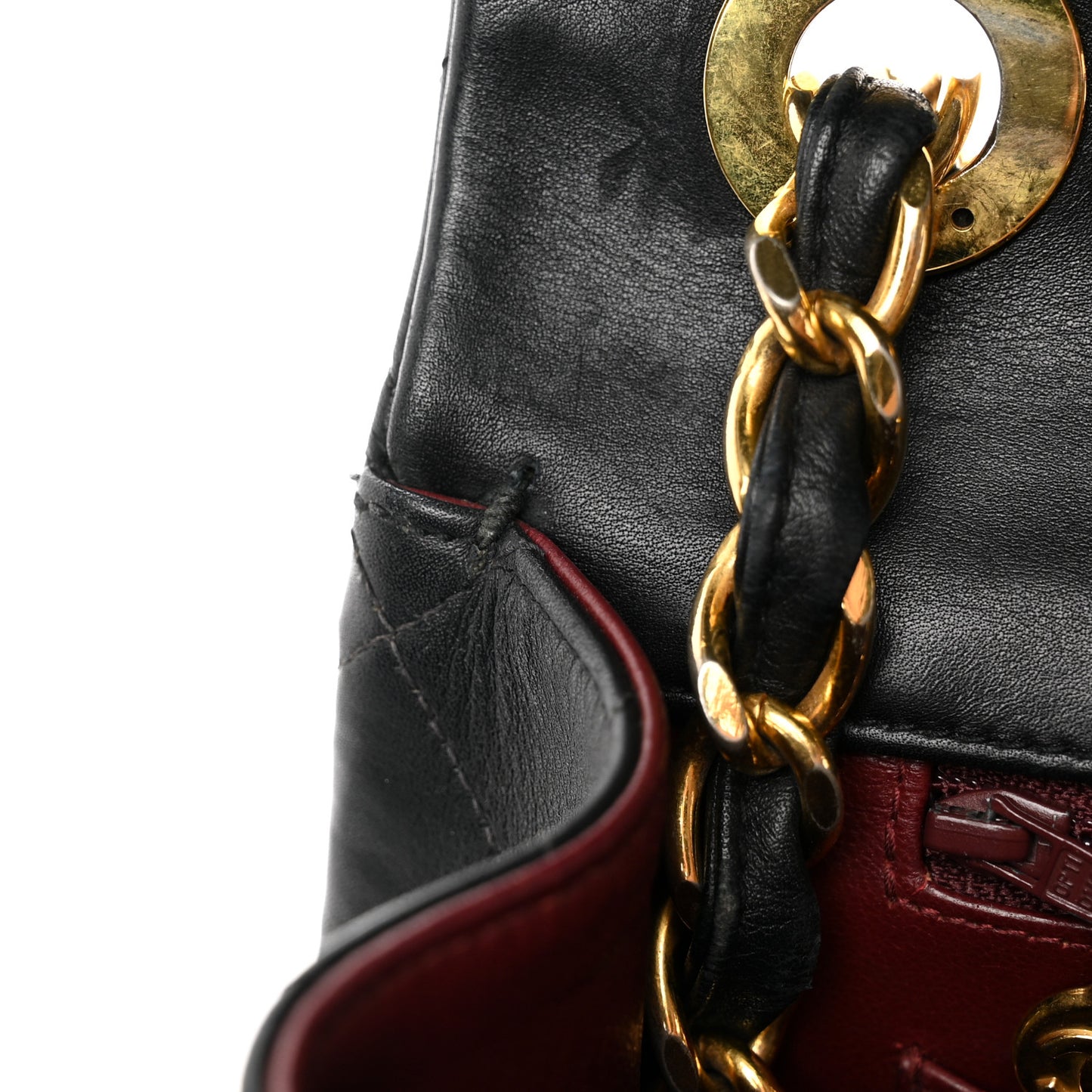 Lambskin Quilted XL Jumbo Single Flap Black