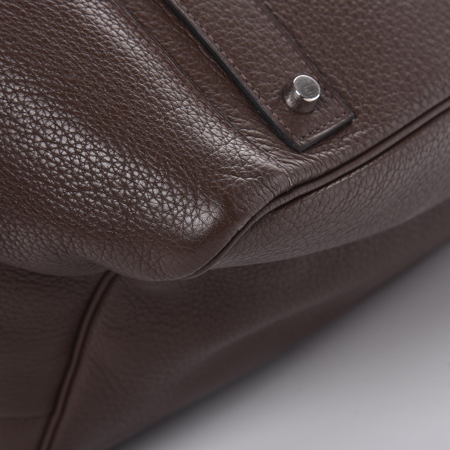 Hermes Taurillon Clemence Lindy 45 Chocolate 9 of 11