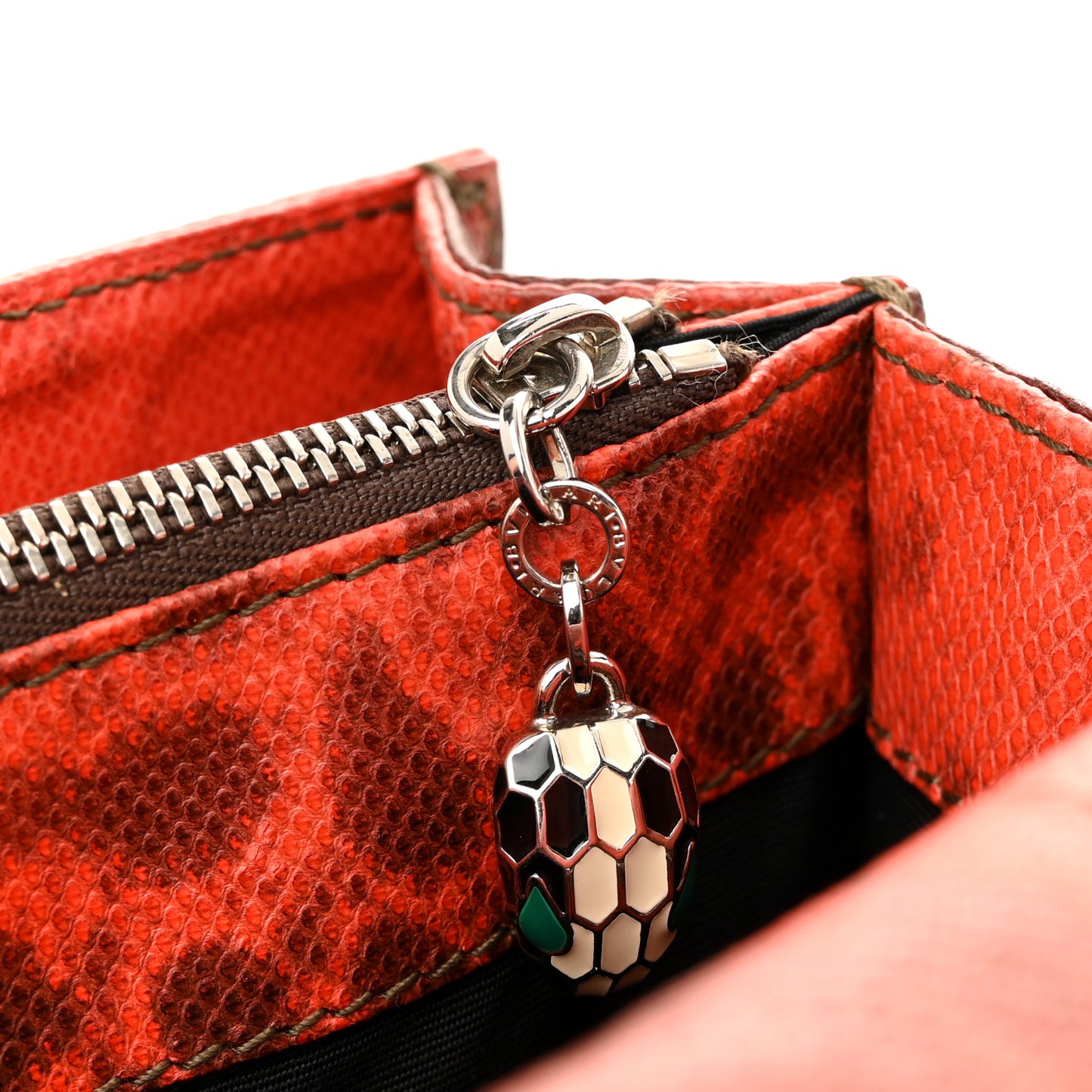 Karung Serpenti Forever Large Shoulder Bag Red