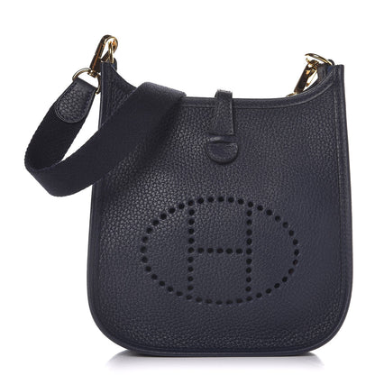 Hermes Taurillon Clemence Amazone Evelyne TPM Bleu Nuit 1 of 7