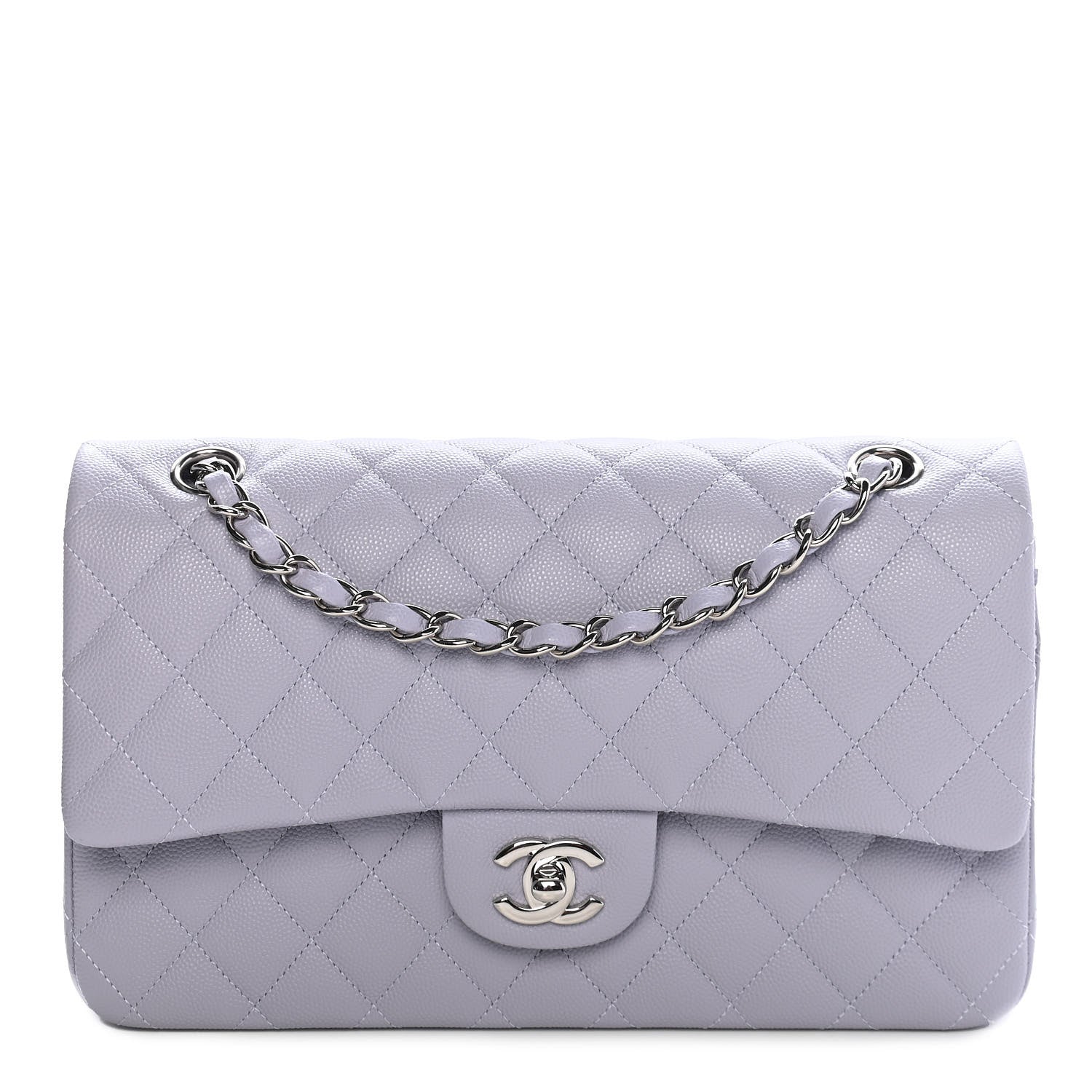 Chanel Caviar Quilted Medium Double Flap Light Purple 1 of 9