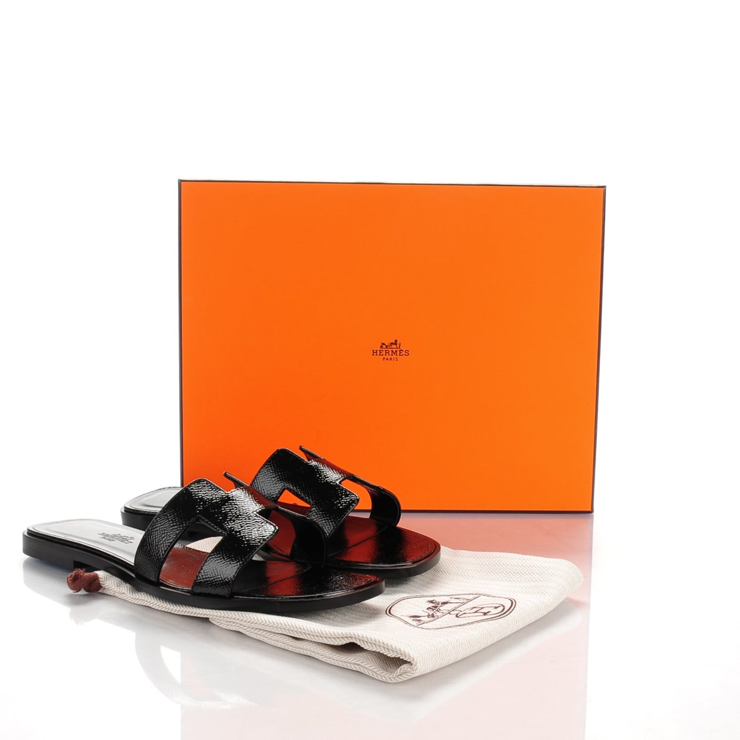 Patent Epsom Oran Sandals 36.5 Black