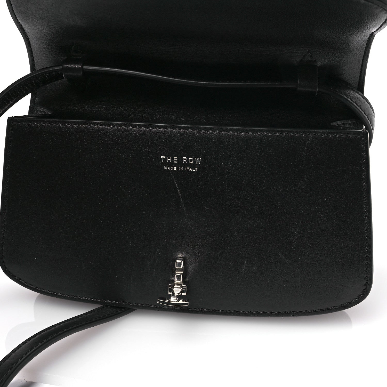 The Row Smooth Calfskin The Sofia E/W Crossbody Black 10 of 10