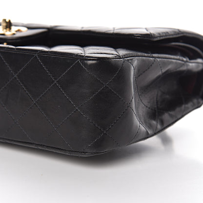 Chanel Lambskin Quilted Medium Double Flap Black 15 of 16