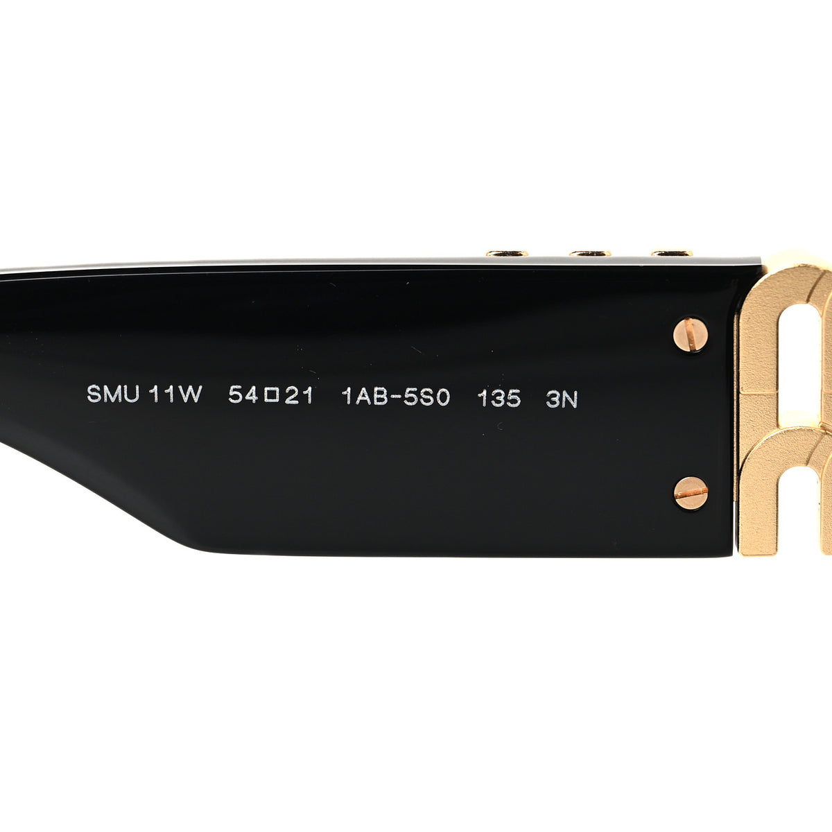 Acetate Oval Glimpse Sunglasses SMU11W Black