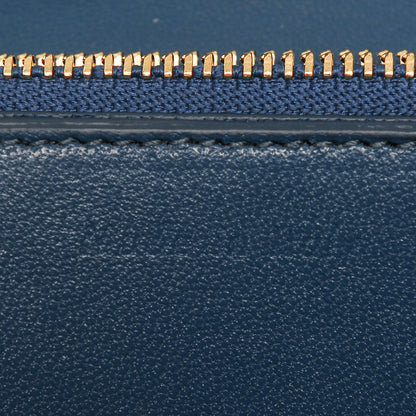 Celine Goatskin Medium Classic Box Flap Bag Deepsea 6 of 7