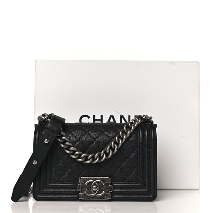 Chanel Caviar Quilted Small Boy Flap Black 9 of 9