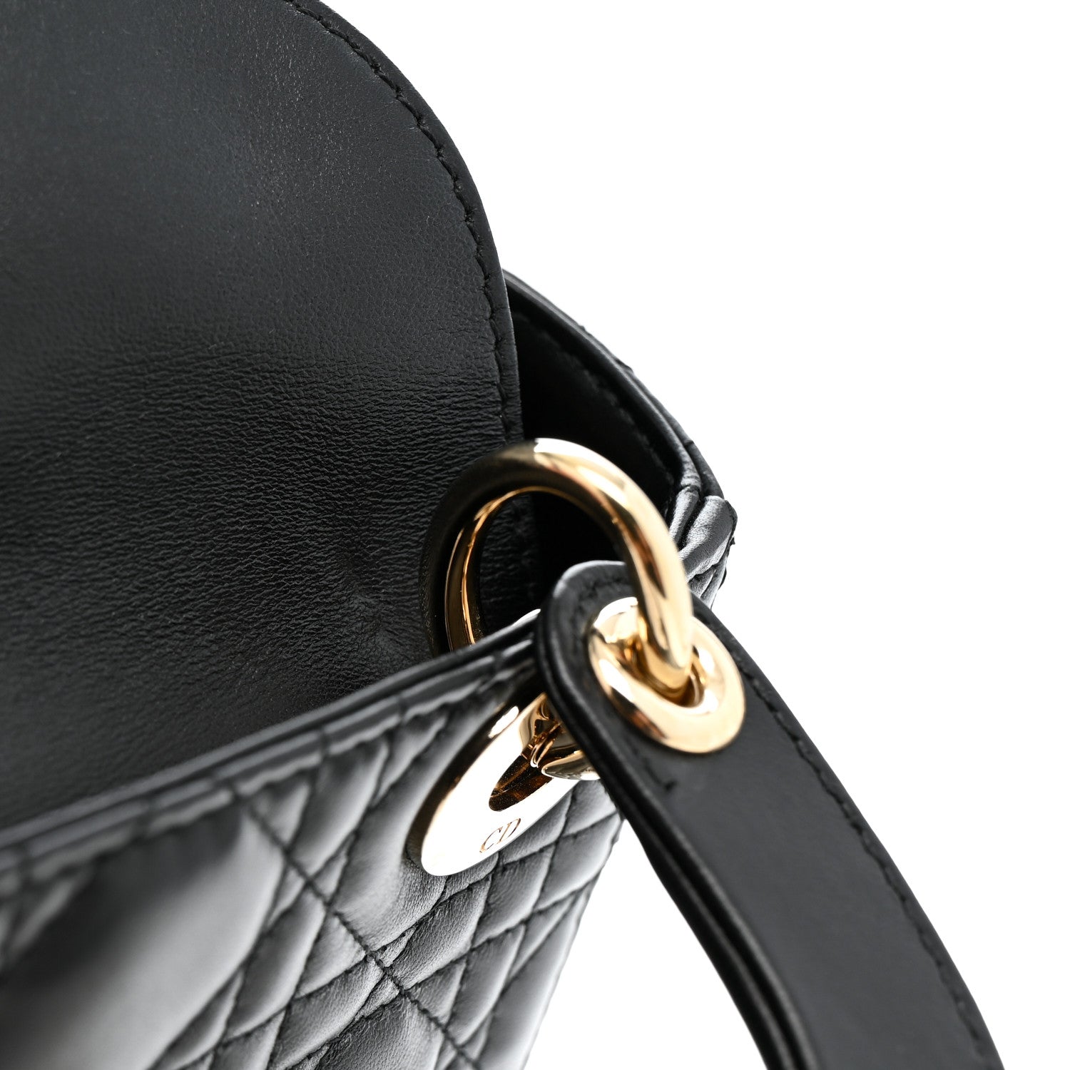 Christian Dior Lambskin Cannage Mini Lady Dior Black 11 of 13