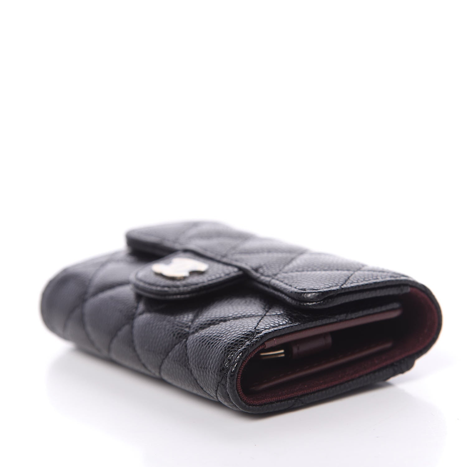 Chanel Caviar Quilted Classic 4 Key Holder Wallet Black 7 of 11