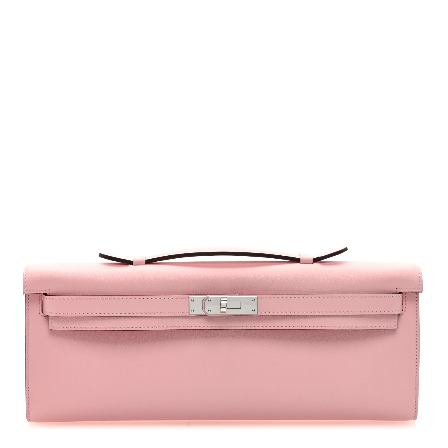 Hermes Swift Kelly Cut Clutch Pochette Rose Sakura 1 of 6