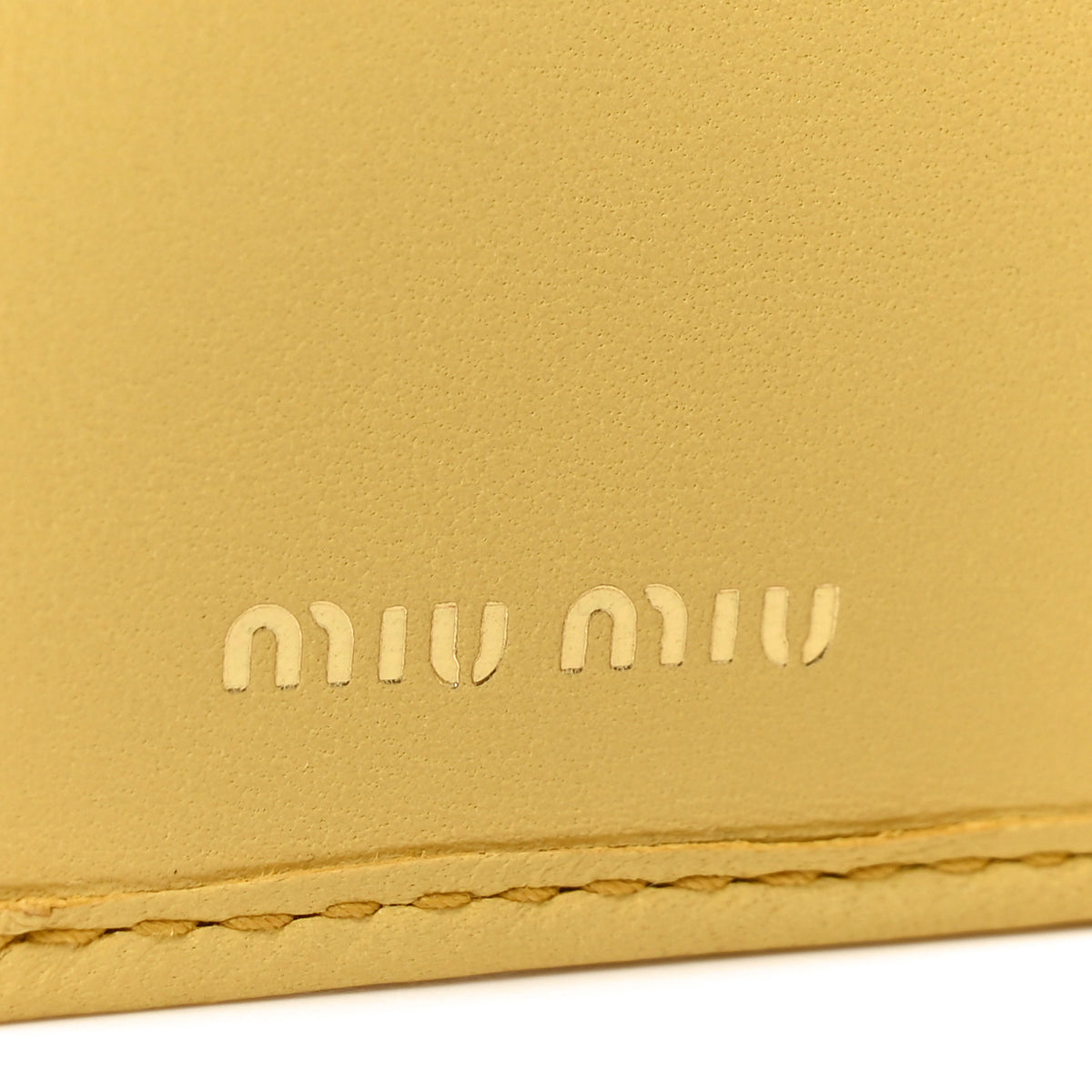 Miu Miu Nappa Matelasse Bi-Fold Compact Wallet Sole 6 of 7
