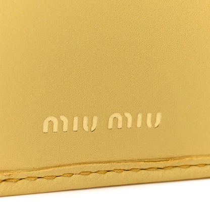 Miu Miu Nappa Matelasse Bi-Fold Compact Wallet Sole 6 of 7
