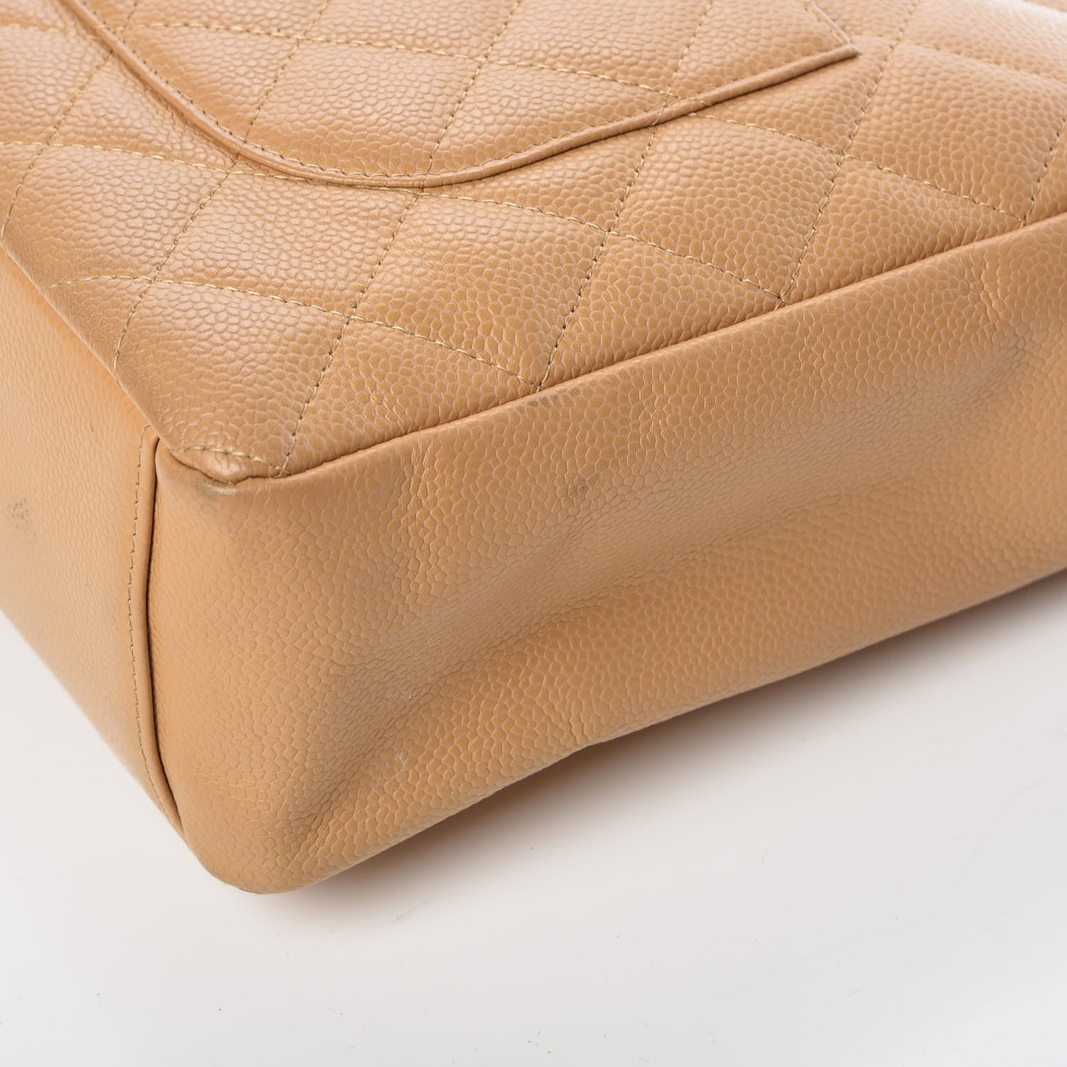 Chanel Caviar Quilted Petit Shopping Tote PST Dark Beige 16 of 17