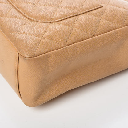 Chanel Caviar Quilted Petit Shopping Tote PST Dark Beige 16 of 17