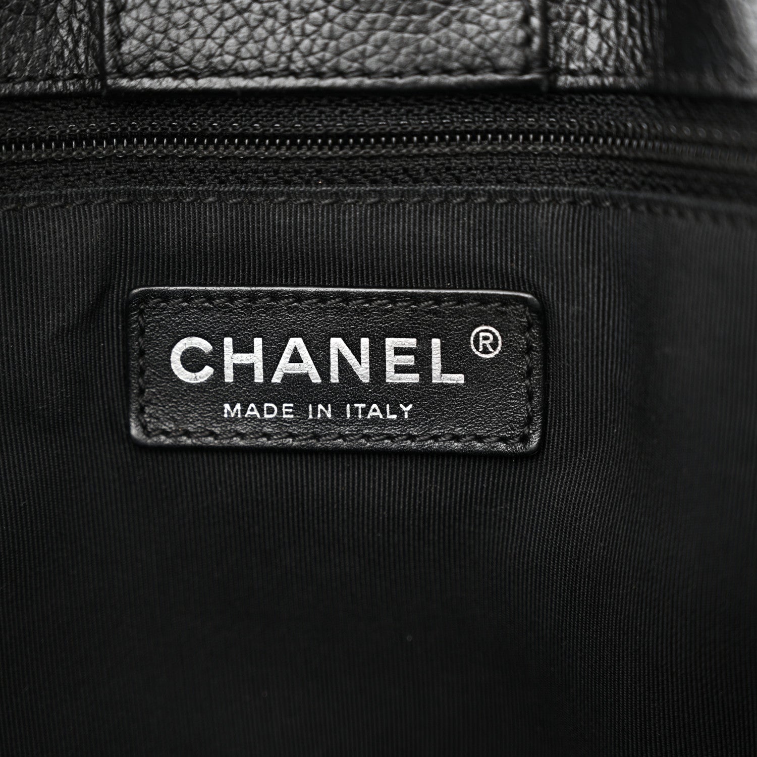 Chanel Calfskin Cerf Executive Shopper Tote Black 7 of 14