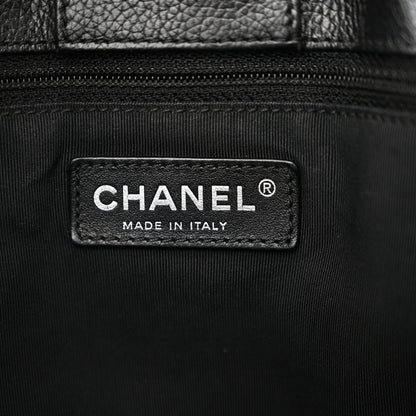 Chanel Calfskin Cerf Executive Shopper Tote Black 7 of 14