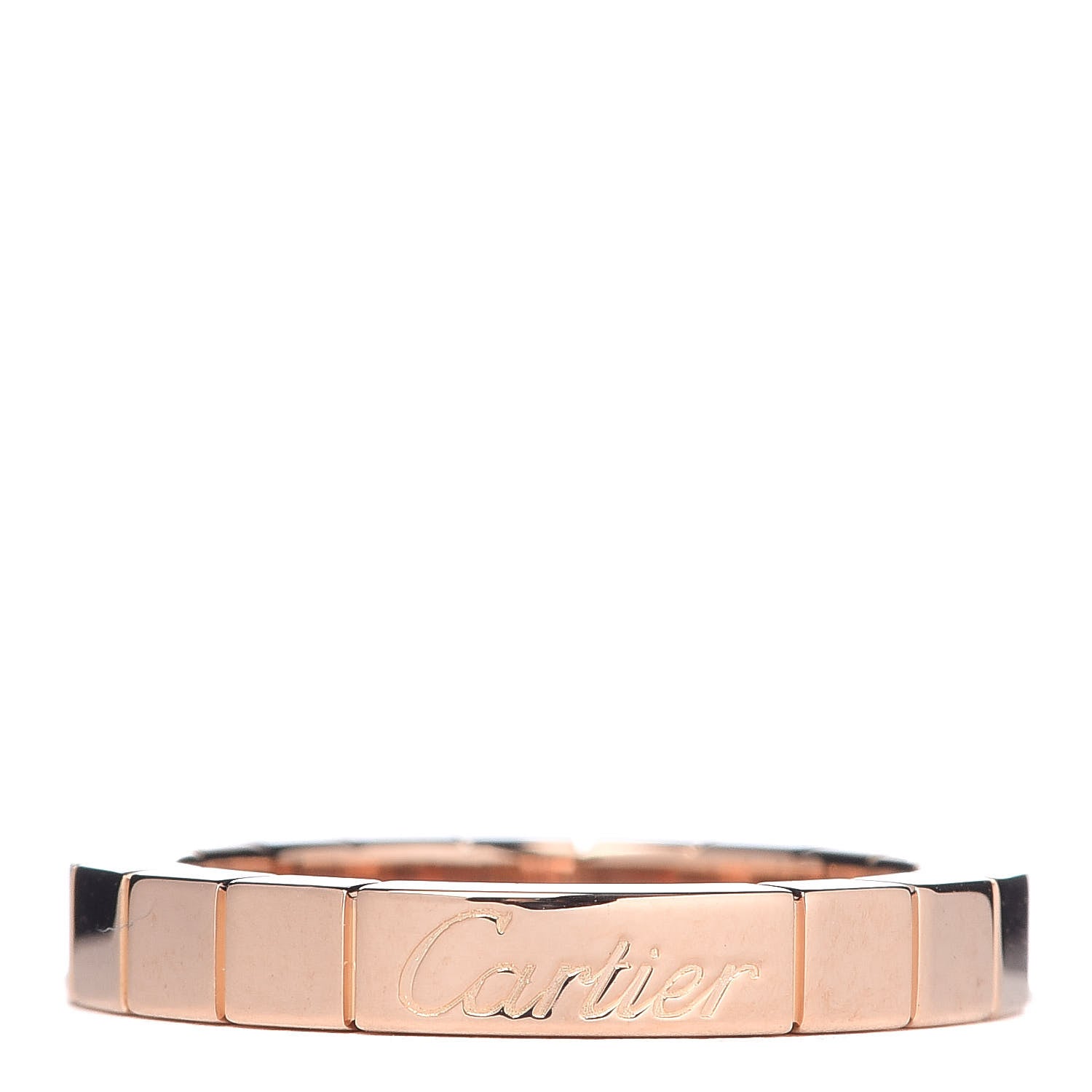 Cartier 18K Pink Gold 3mm Lanieres Ring 49 4.75 1 of 4
