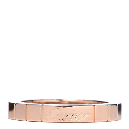 Cartier 18K Pink Gold 3mm Lanieres Ring 49 4.75 1 of 4
