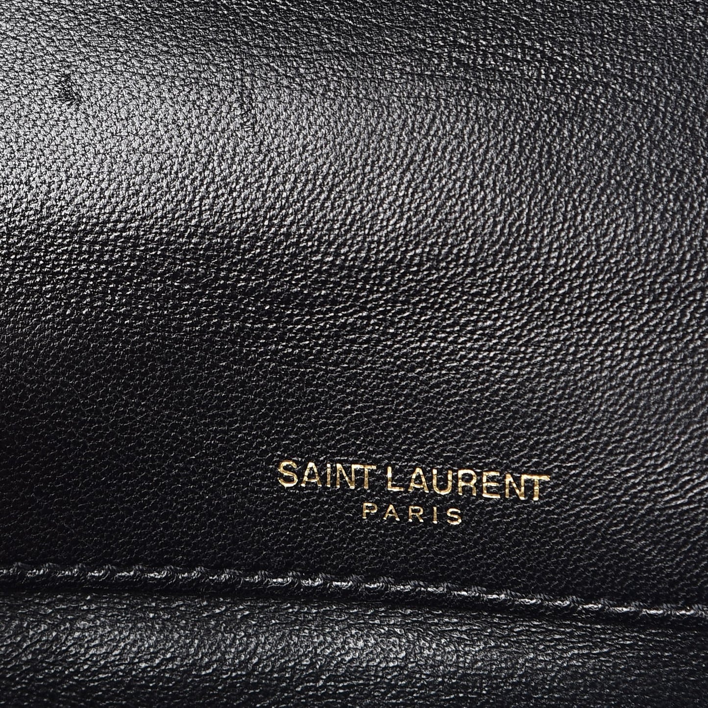 Patent Calfskin Matelasse Monogram Small Vicky Chain Bag Black