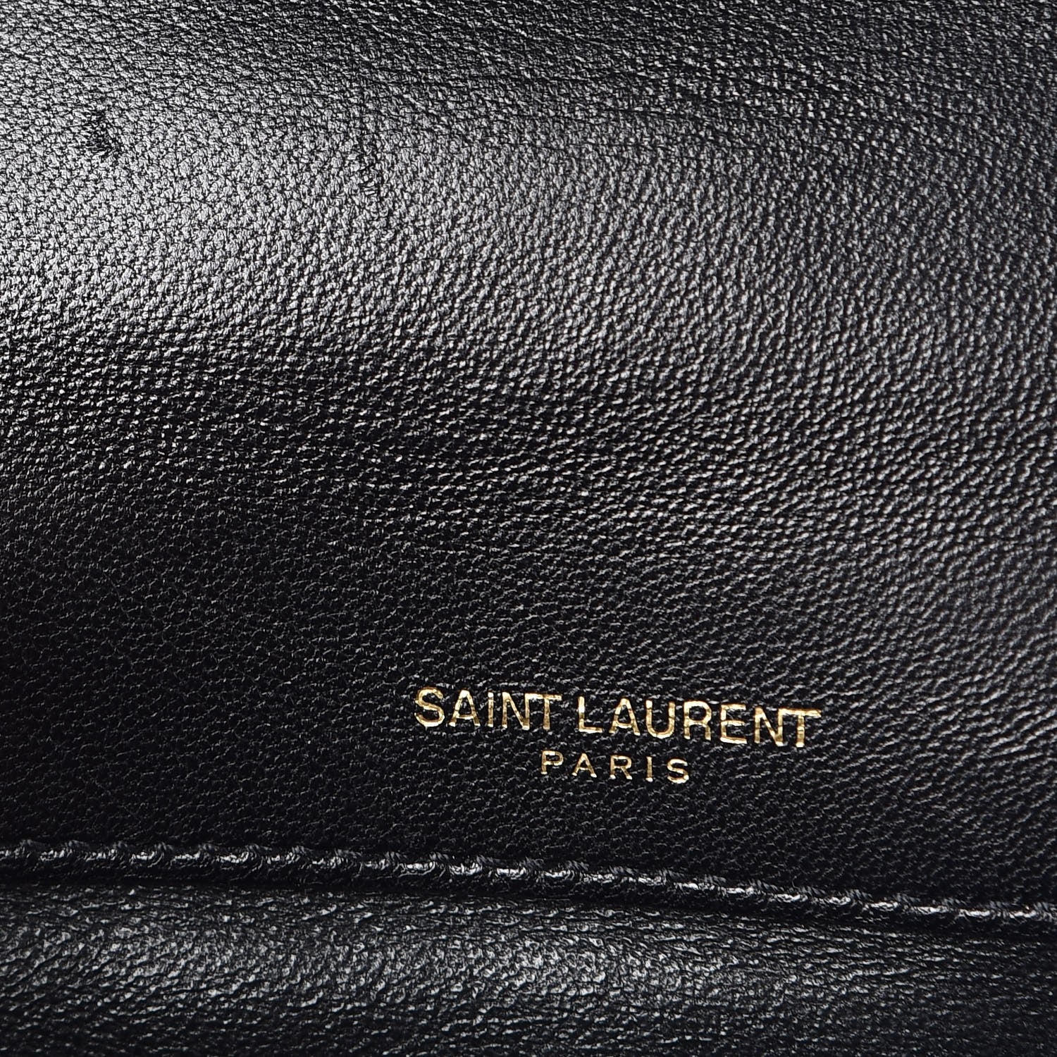 Saint Laurent Patent Calfskin Matelasse Monogram Small Vicky Chain Bag Black 7 of 8