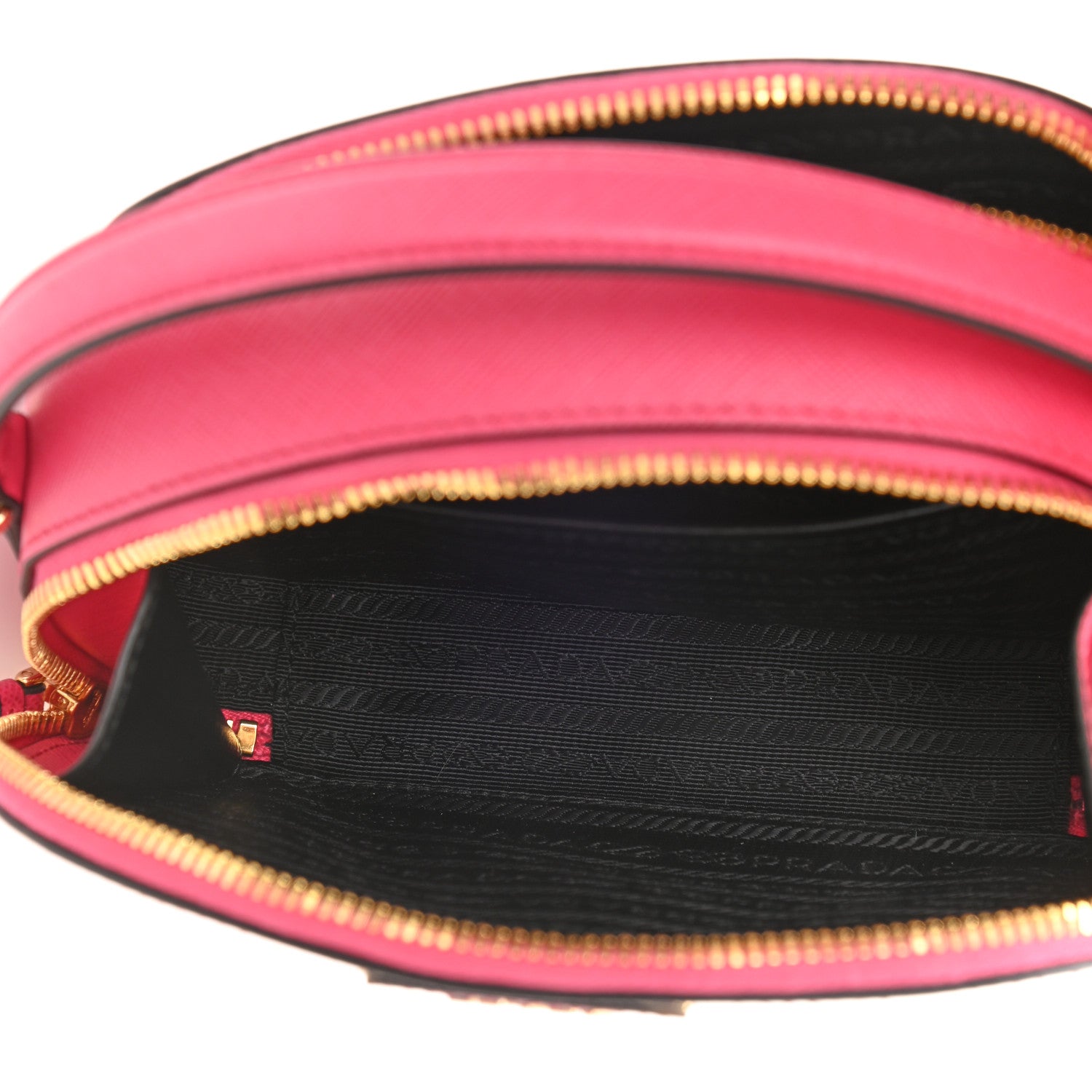 Prada Saffiano Lux Odette Crossbody Magenta 5 of 8