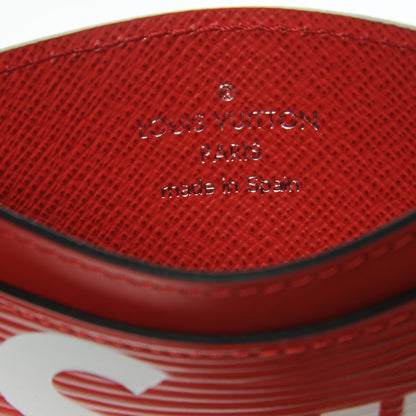 Louis Vuitton X SUPREME Epi Card Holder Red 6 of 6
