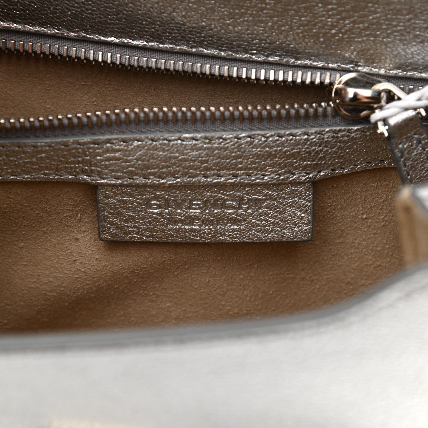 Givenchy Metallic Calfskin Mini Pandora Box Chain Crossbody Bag Silver 5 of 9