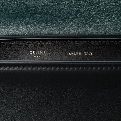 Celine Smooth Calfskin Medium Trapeze Bottle Green 5 of 14