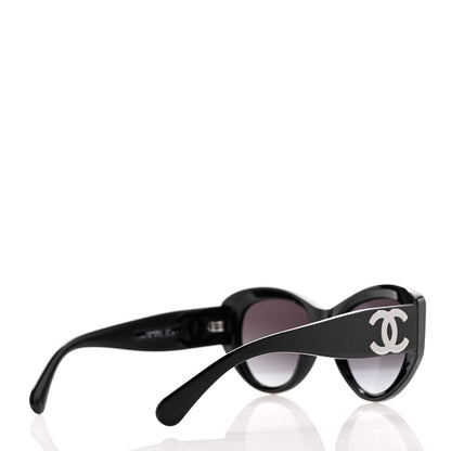 Chanel Acetate Butterfly Large CC Sunglasses 5492 Black 4 of 7