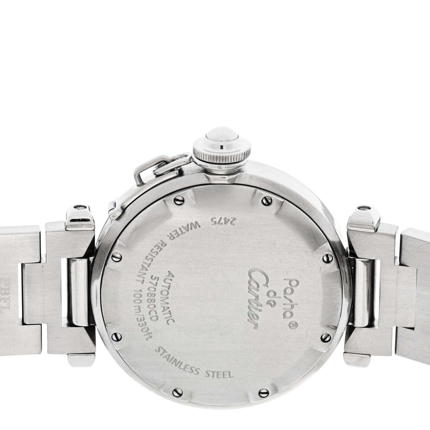Cartier Stainless Steel 35mm Pasha C Automatic Watch Blue 4 of 4
