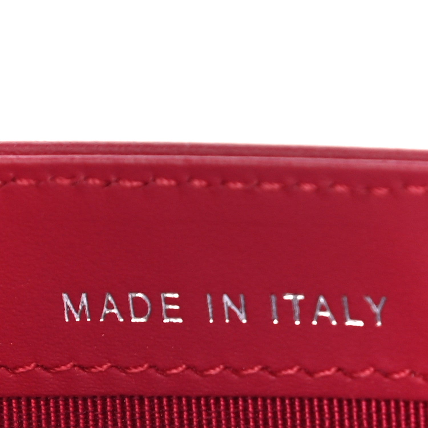 Chanel Calfskin Stitched Removable Insert Red 7 of 10