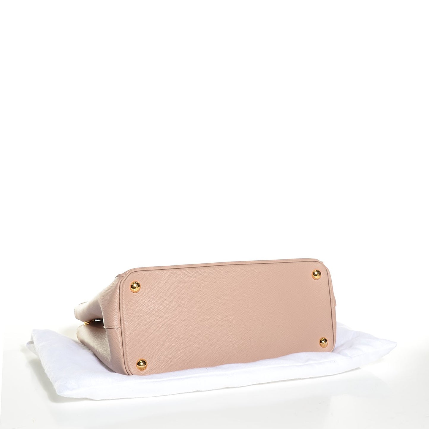 Saffiano Lux Small Double Zip Tote Cammeo