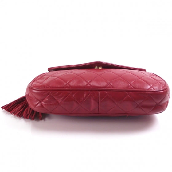 Vintage Quilted Envelope Tassel Bag