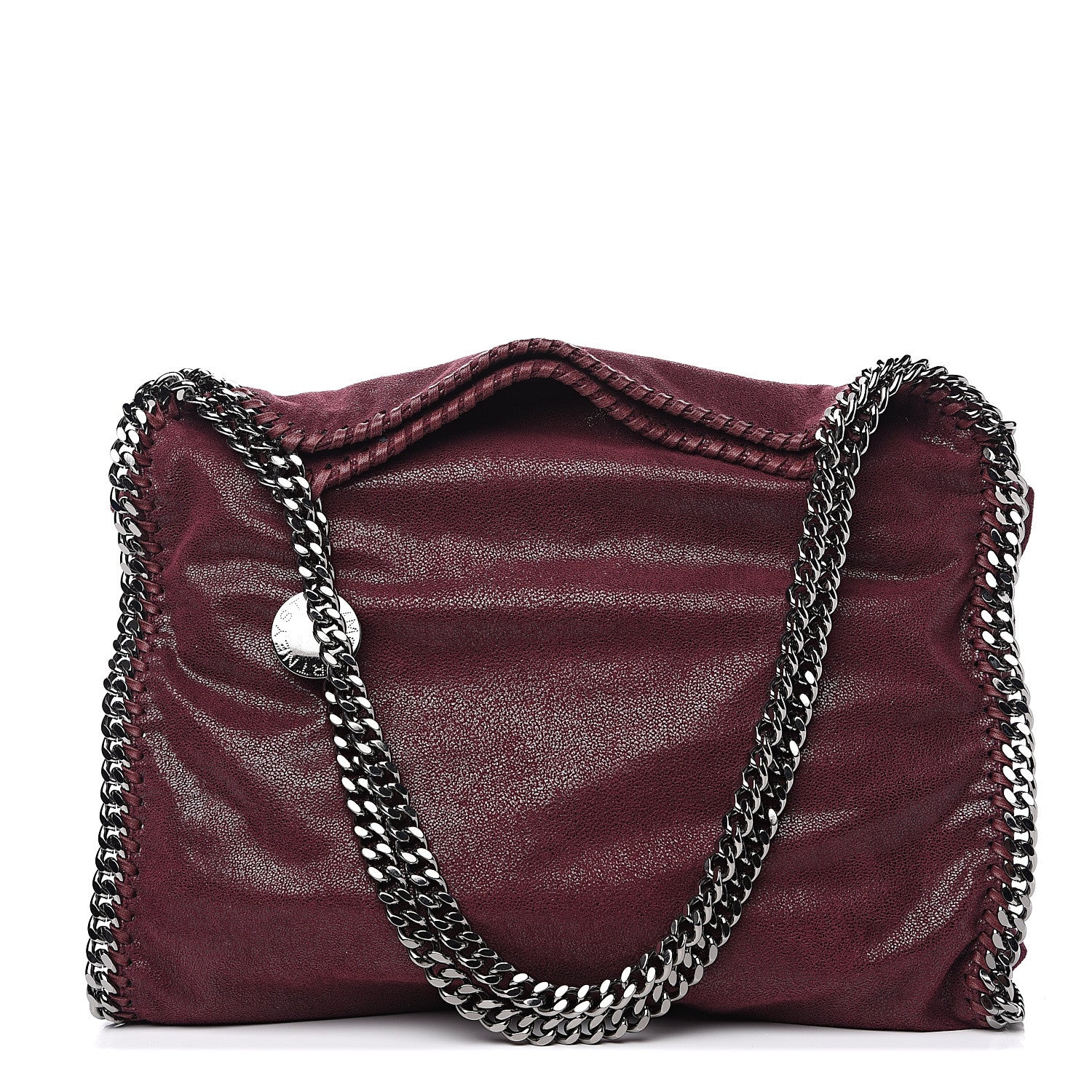 Stella McCartney Shaggy Deer Small Falabella Tote Plum 1 of 8