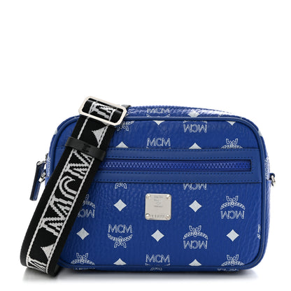 MCM Visetos Klassik Crossbody Bag Blue 1 of 10
