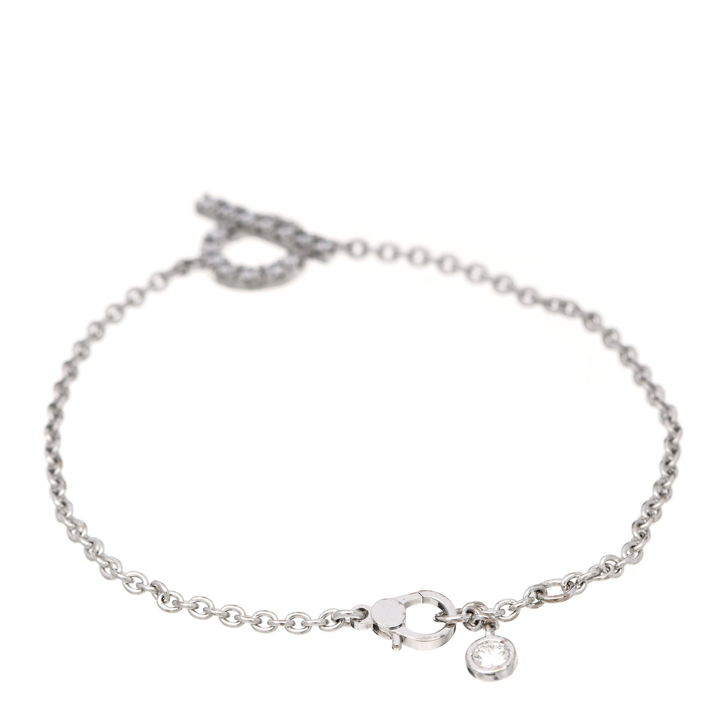 18K White Gold Diamond Finesse Bracelet ST