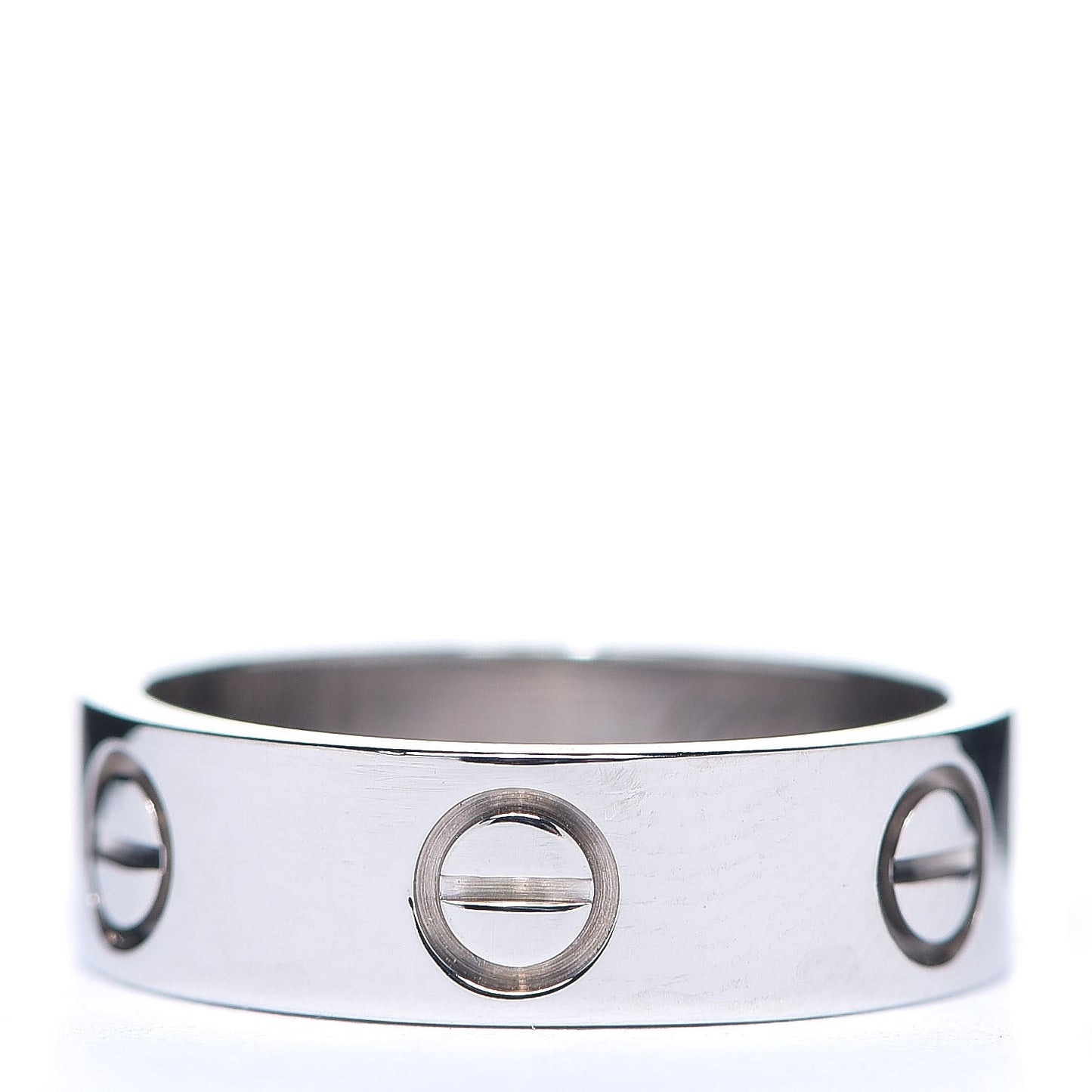 18K White Gold 5.5mm LOVE Ring 50 5.25