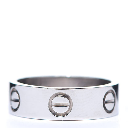 Cartier 18K White Gold 5.5mm LOVE Ring 50 5.25 2 of 4