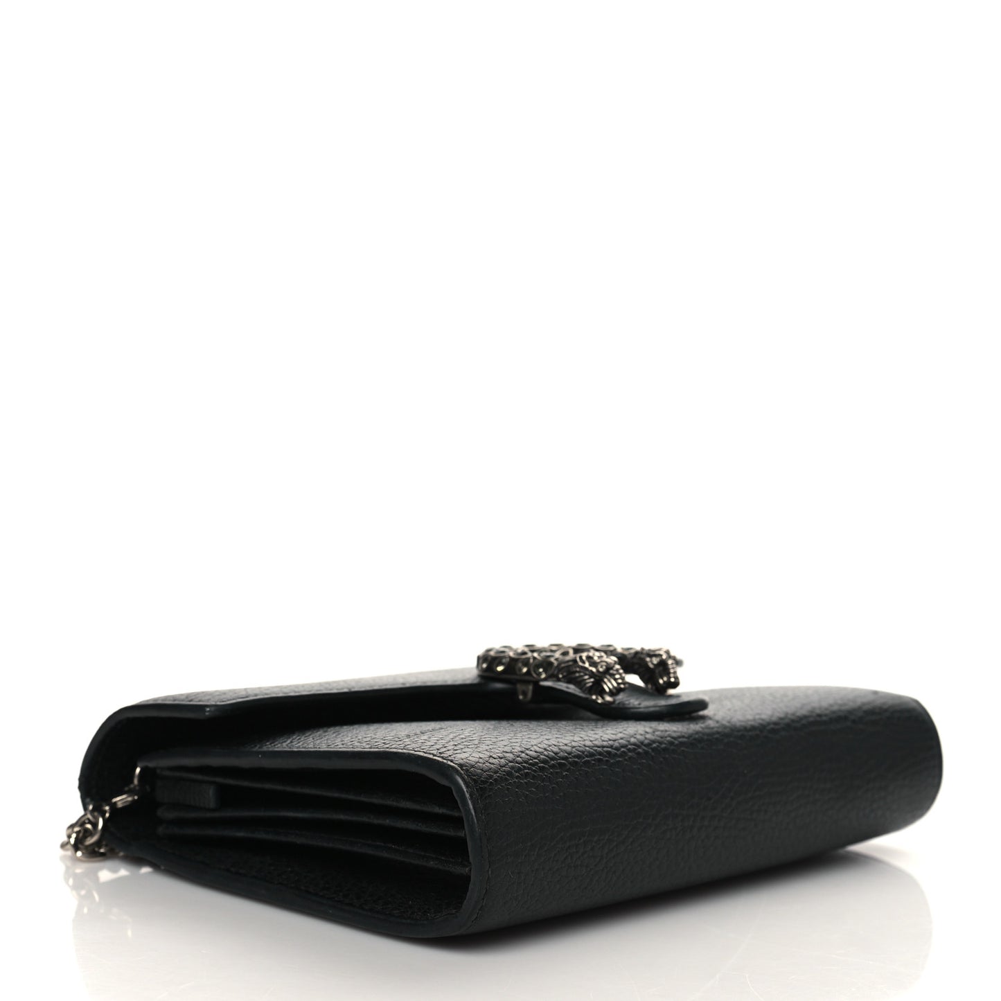 Calfskin Mini Dionysus Chain Wallet Black