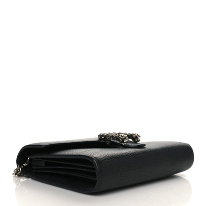 Gucci Calfskin Mini Dionysus Chain Wallet Black 4 of 11