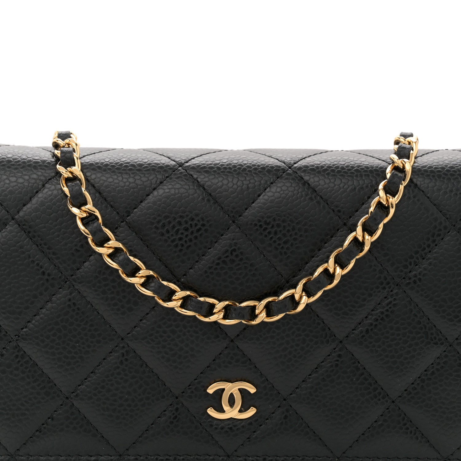 Chanel Caviar Quilted Wallet On Chain WOC Black 8 of 11