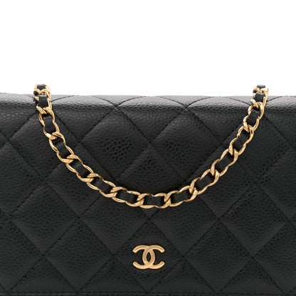 Chanel Caviar Quilted Wallet On Chain WOC Black 8 of 11
