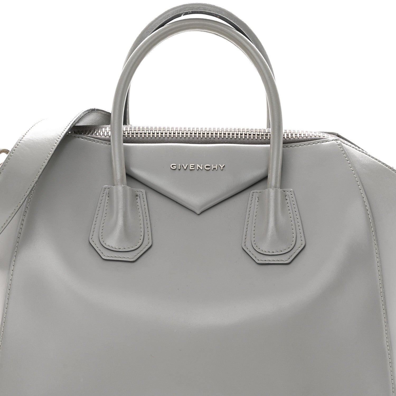 Givenchy Shiny Lord Calfskin Medium Antigona Pearl Grey 8 of 16