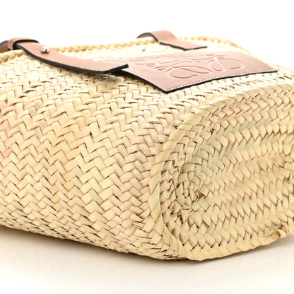 Loewe Raffia Medium Basket Tote Bag Natural Tan 9 of 10